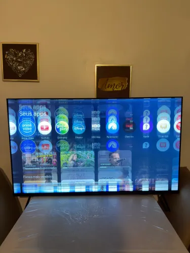 Smart TV Philips 50 4K Google TV 50PUG7408/78  Tela Quebrada - Para Peças