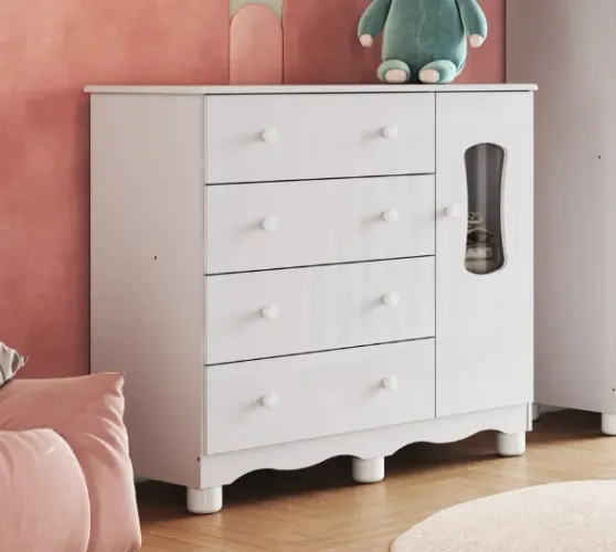 Comoda Infantil luna, 100% MDF