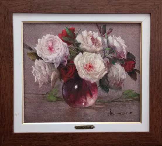 Pintura Óleo Sobre Tela 30x35 moldura grátis - Bosco