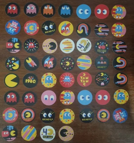 Coleção de Tazos PAC MAN 40 anos Elmachips.