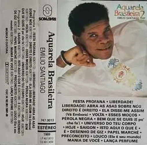 fita k7 Aquarela Brasileira Emilio Santiago...
