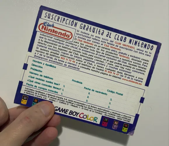 CARTÃO RARO ( GAMEBOY COLOR )