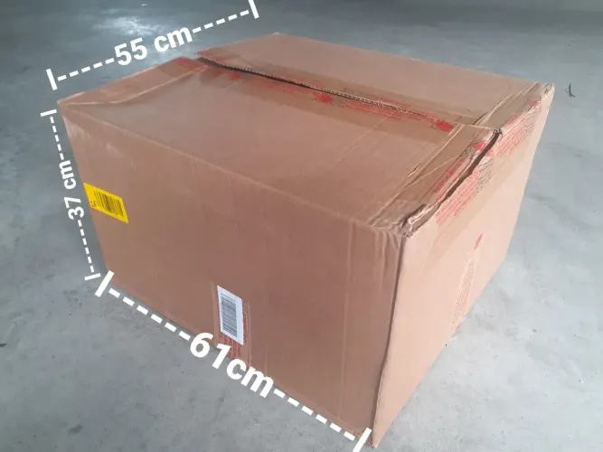 Caixa de papelão p/ mudança R$ 4,00 / C: 61/ L: 55/ A: 37 cm
