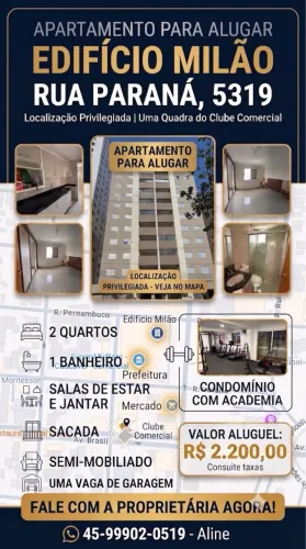 Alugo apartamento no centro