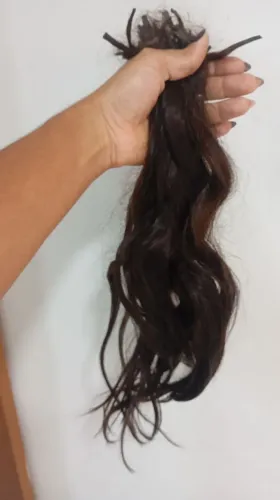 Cabelo para alongamento capilar já na queratina. 