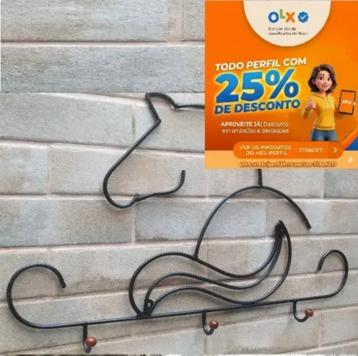 Cavalo decorativo em vergalhão