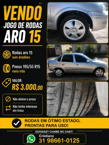 Jogo de rodas R15