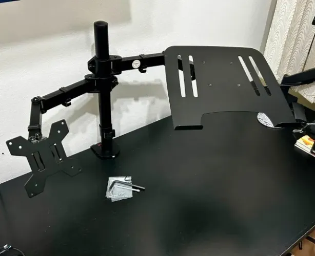 Suporte para notebook e monitor