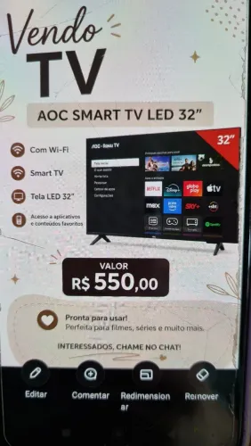 TV aoc smart tv led 32