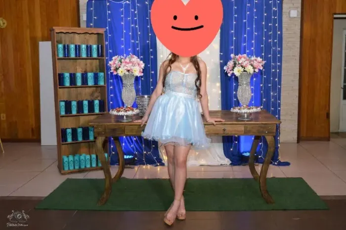 Vestido de debutante 2 em 1