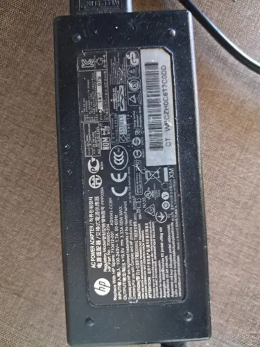 Fonte Carregador Original HP 65W 19.5V 3.33A Ponta Azul (Plugue Fino)