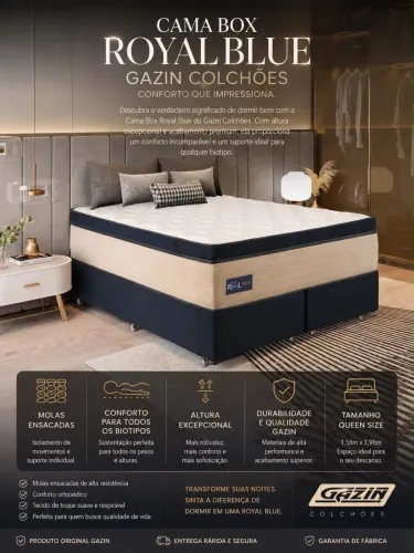 Royal Blue Gazin. Porque dormir bem muda o seu dia! ?
