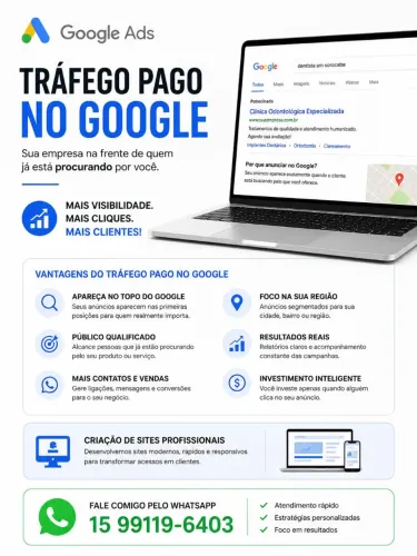 TRÁFEGO PAGO NO GOOGLE ? COLOQUE SUA EMPRESA NA FRENTE DOS CLIENTES