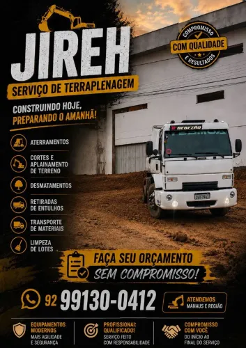 JIREH serviço de terraplenagem 