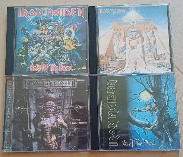 CDs Iron Maiden LOTE - Year of the Dark + Powerslave + The X Factor + Best Of The Beast