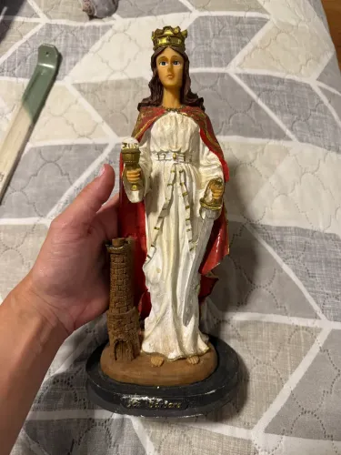 Imagem de Santa Bárbara - Estátua Sacra Religiosa
