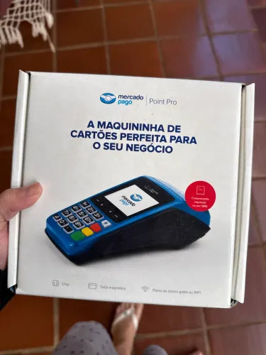 Maquininha para passar cartão mercado pago Point pro