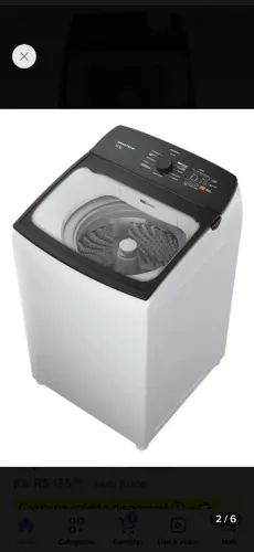 VENDO POR:1.500,00 REAIS ESSA MÁQUINA DE LAVAR ROUPA BRASTEMP 13 KILOS, ESTÁ PERFEITA.