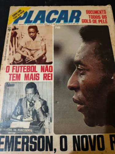 Pelé 1974 Revista Placar