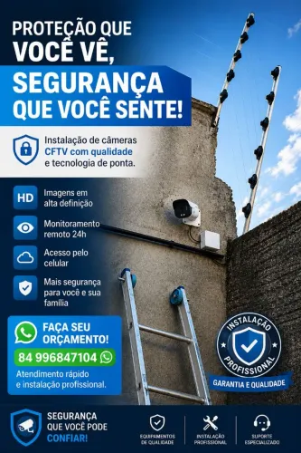Cerca elétrica, câmeras, elétrica, refrigeração e pequenos reparos.