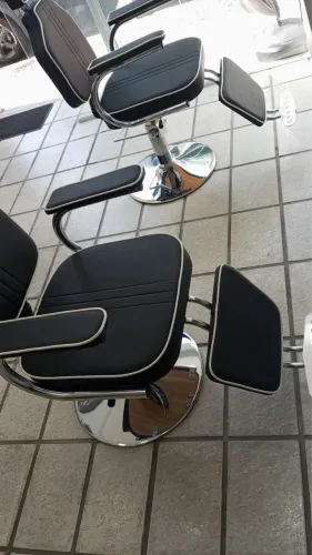 Poltrona reclinável para barbearia