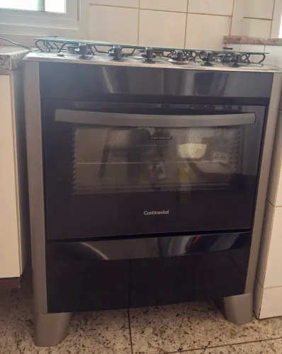 Fogão 5 Bocas Automático com Mesa Compartimentada FC5CS - Prata