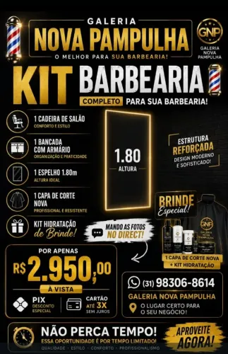 Kit Barbearia 