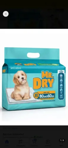 Tapete Higiênico Mr. Dry 80x60 sanitário para Cães