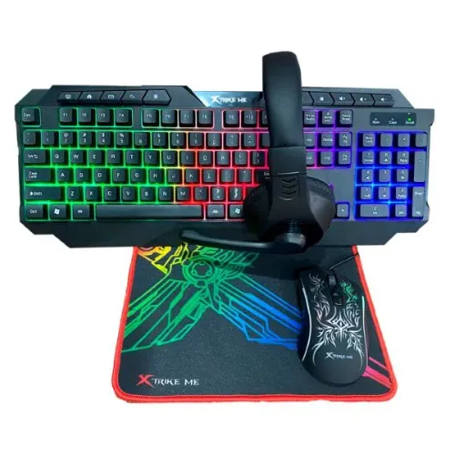 Kit Combo Gamer XtrikeMe CMX-411 Preto