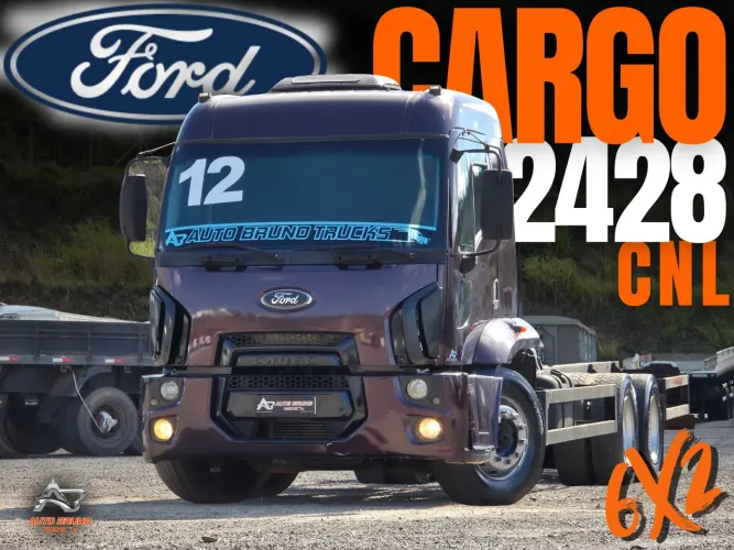 Ford Cargo 2428 CNL 6x2 2012 Chassi 7,80 m Eaton