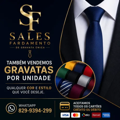 Fardamentos personalizados para festividades, eventos e Gravatas