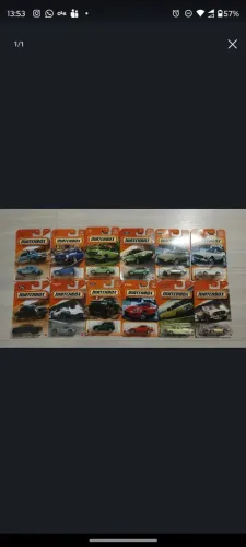 Lote com 12 miniaturas Matchbox 