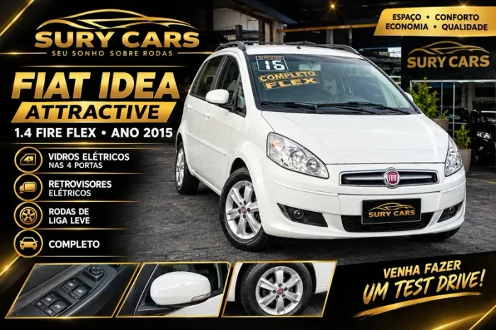 Fiat Idea Attractive 1.4 Fire Flex 8V 5P 2015