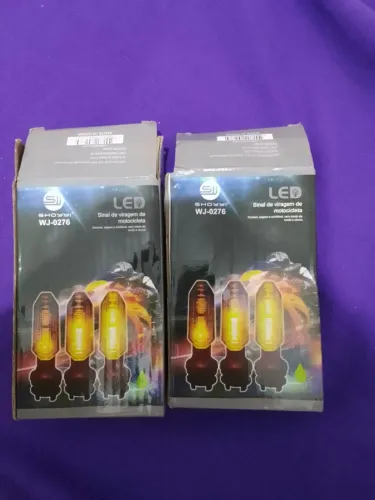 Kit 4 pisca LED seta Honda cb250f Twister 2019 fan Titan 