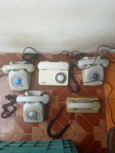 Telefones antigos telefones de disco