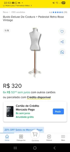 Maniquim Retro - ótima oportunidade 
