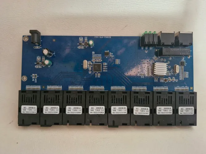 Switch Placa Metro Fibra