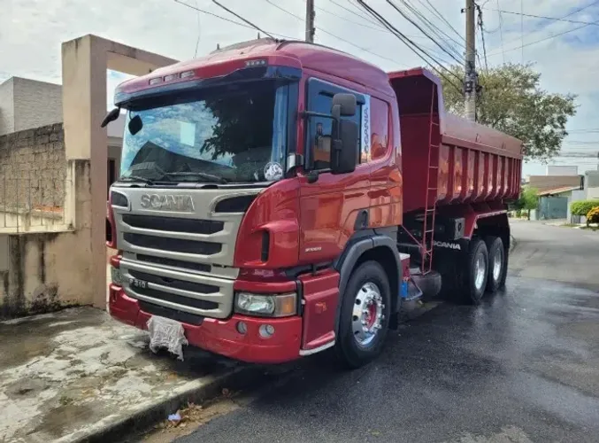 scania p310 2013 6x2 caçamba