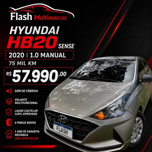 Hyundai HB20 Sense 1.0 Flex 12V MEC 2020