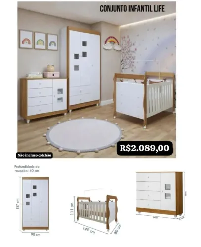 Quarto de bebê Life Completa