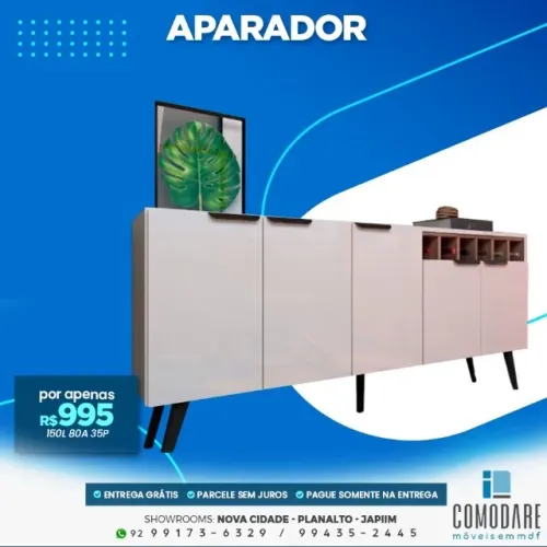 Aparador 5 Portas 150cm por R$ 995