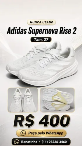 adidas supernova rise 2 tam 37 - novo 