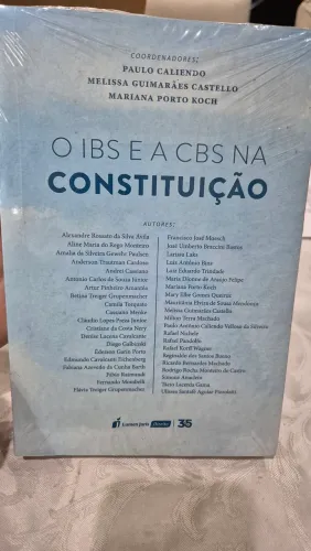 Livro O IBS E A CBS NA CONSTITUIÇÃO 2024