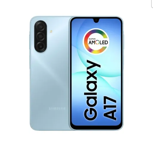 Celular Samsung Galaxy A17, 128 GB azul