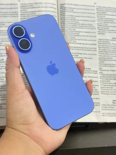 iPhone 16 128gb azul com garantia e procedência 