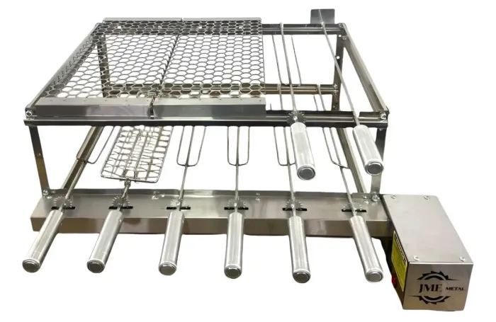 Churrasqueira Grill 6 espetos 100% inox
