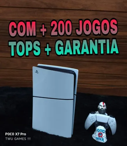 PS5 + garantia + jogos tops