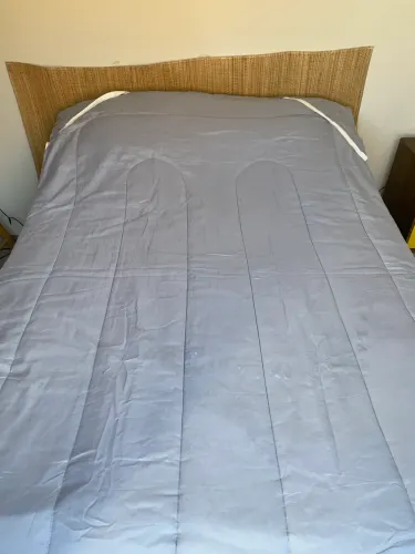 Pillow Top Casal Cinza com Elásticos