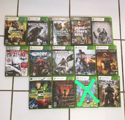 Lote 13 Jogos Originais Xbox360