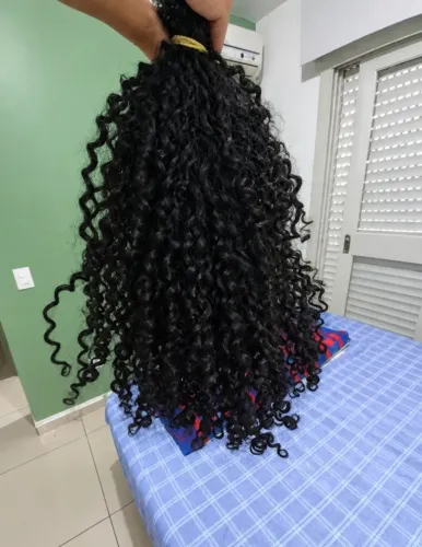 Cabelo humano cacheado afro